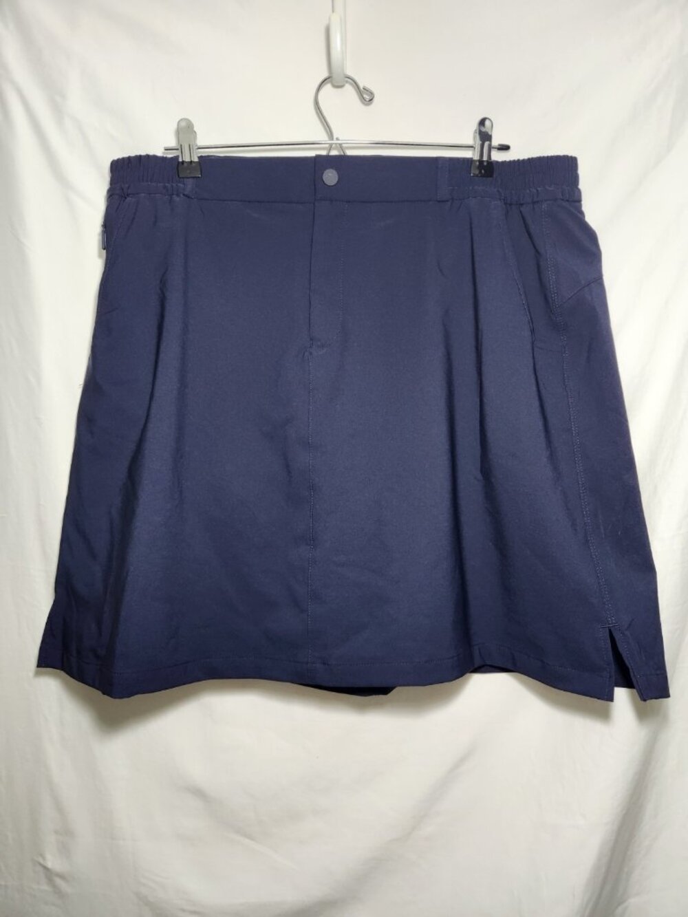 Baleaf Activewear Mini Skort Skirt Women 2XL Blue Pocket Stretch Sporty